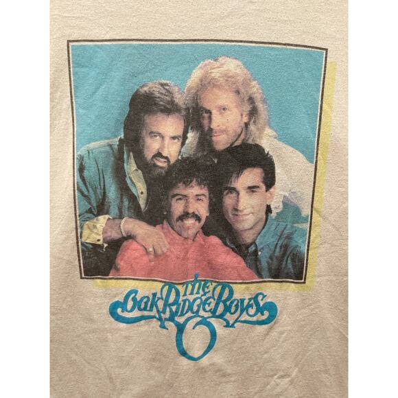 Vintage Rare 80s Oak Ridge Boys Raglan Country Band Tee Size Large - Picture 2 of 7